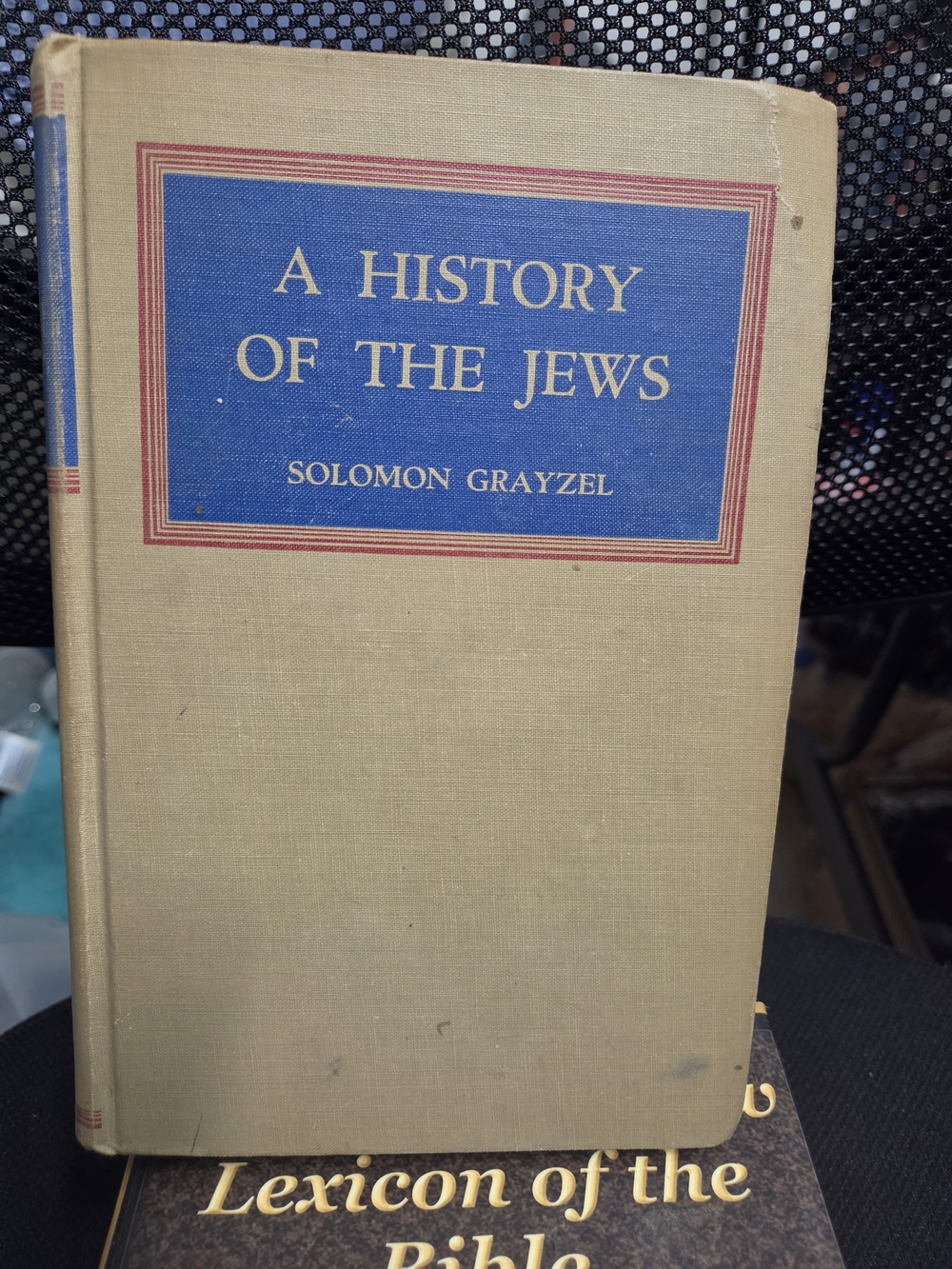 A History of the Jews by — Beige Cloth Hardcover Coffee Table Book